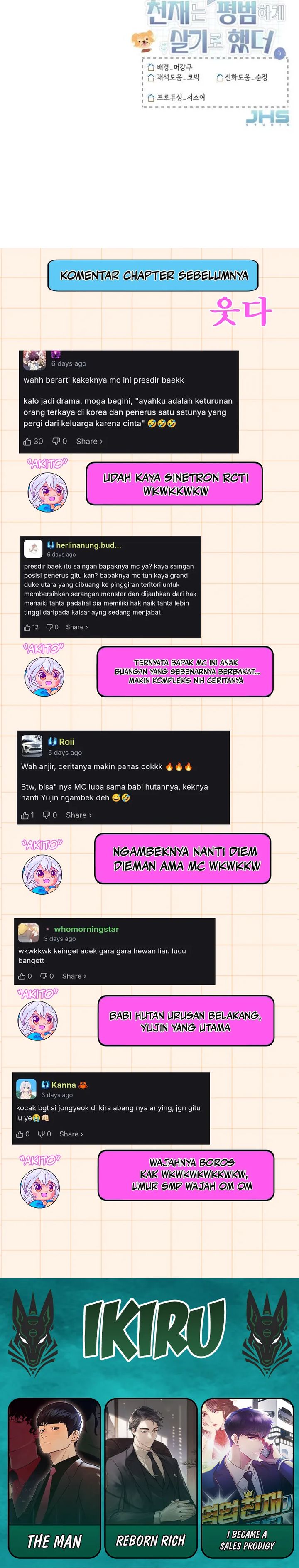 The Genius Decided to Live an Ordinary Life Chapter 51 Bahasa Indonesia