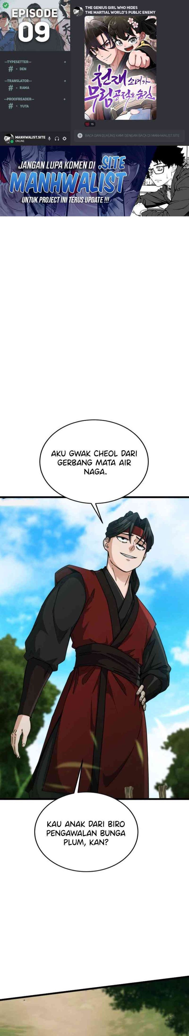 The Genius Girl Who Hides the Martial World’s Public Enemy Chapter 09 Bahasa Indonesia