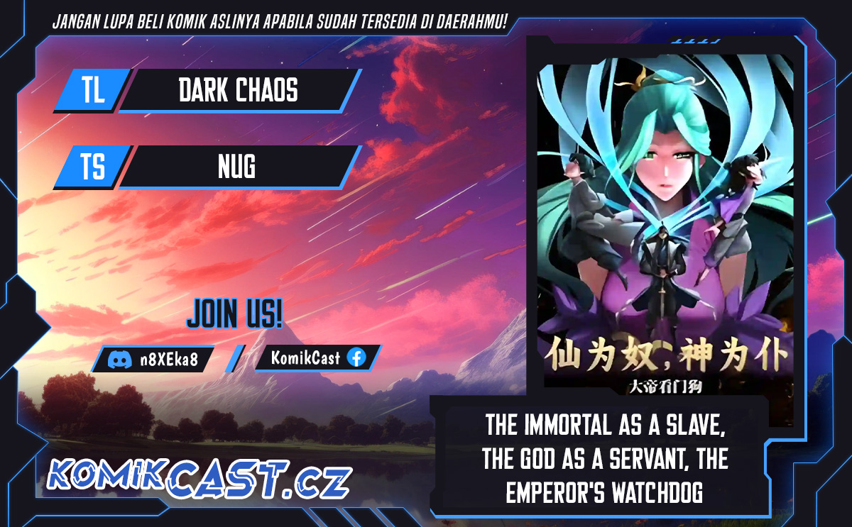 The Immortal as a Slave, the God as a Servant, the Emperor’s Watchdog chapter 1