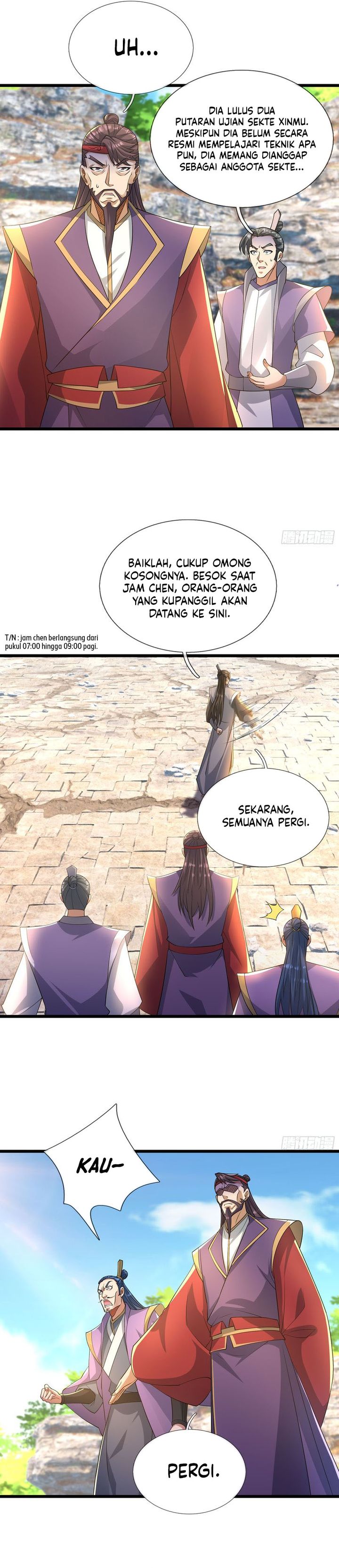 The Immortal as a Slave, the God as a Servant, the Emperor’s Watchdog Chapter 14 Bahasa Indonesia