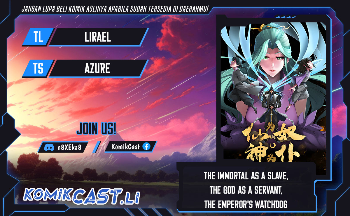 The Immortal as a Slave, the God as a Servant, the Emperor’s Watchdog Chapter 58 Bahasa Indonesia