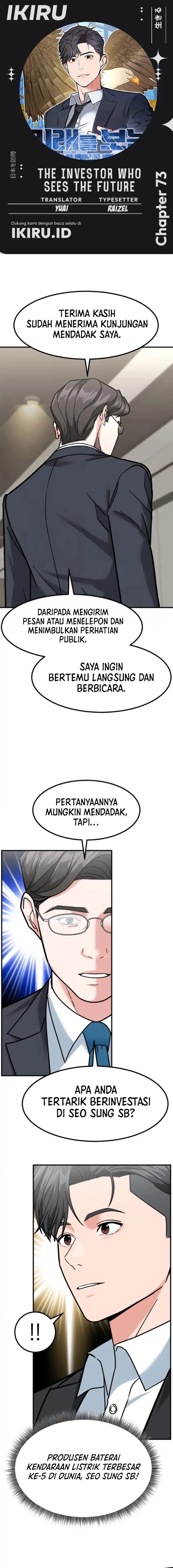 The Investor Who Sees The Future Chapter 73 Bahasa Indonesia