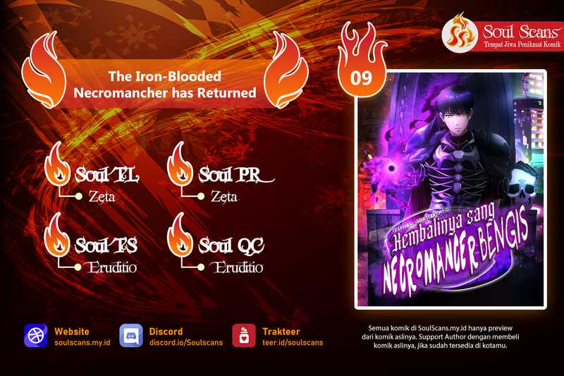 The Iron-Blooded Necromancer Has Returned Chapter 09 Bahasa Indonesia
