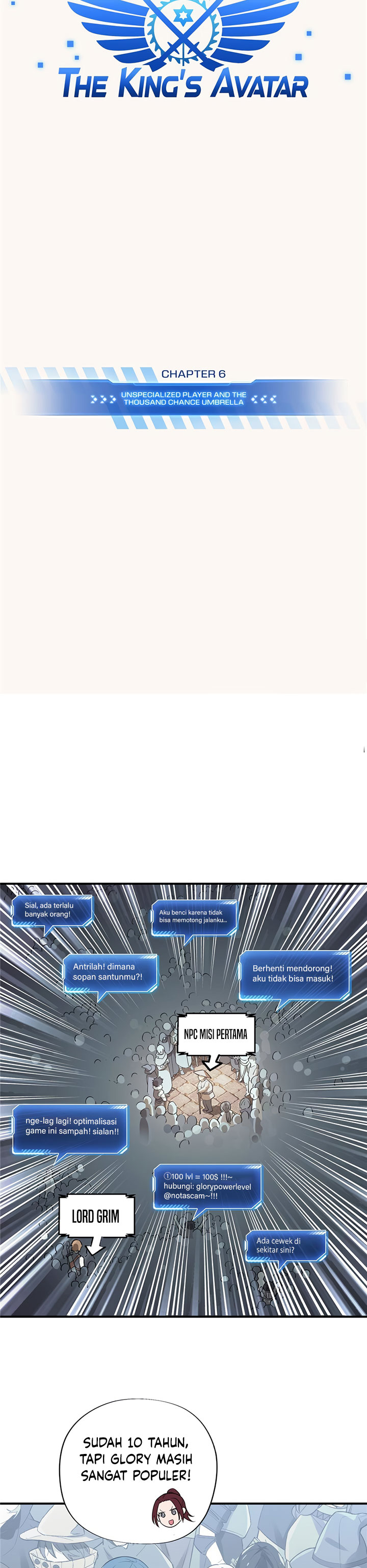 The King’s Avatar Chapter 06 Bahasa Indonesia