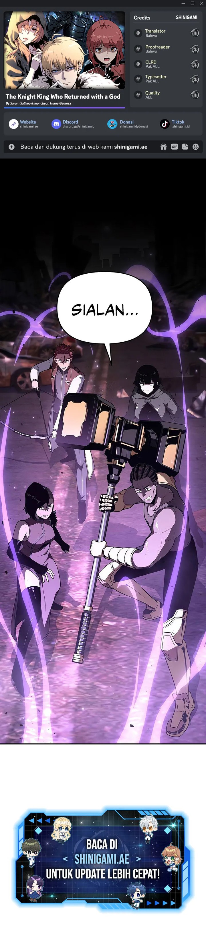 The Knight King Who Returned with a God Chapter 84 Bahasa Indonesia