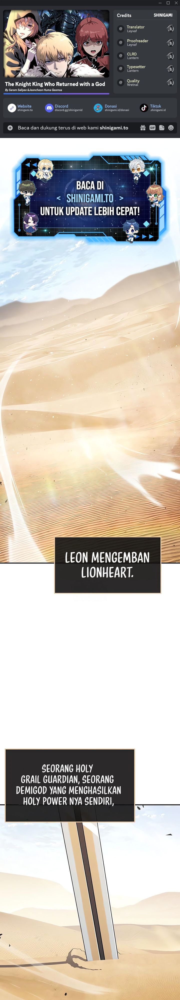 The Knight King Who Returned with a God Chapter 129 Bahasa Indonesia