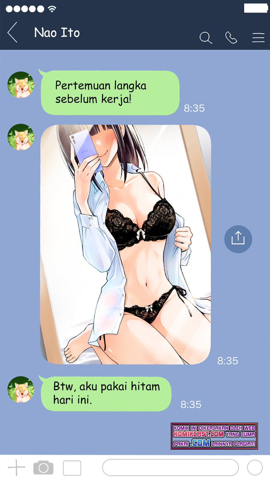 The Kouhai Who Reports the Color of Her Underwear to Me Every Morning for Some Reason chapter 19