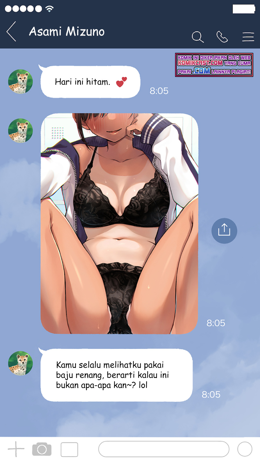 The Kouhai Who Reports the Color of Her Underwear to Me Every Morning for Some Reason chapter 21