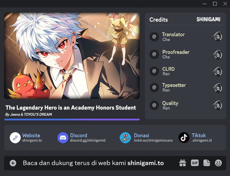 The Legendary Hero Is an Academy Honors Student Chapter 61 Bahasa Indonesia