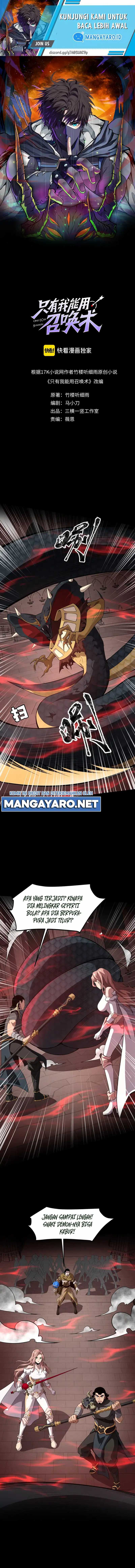 The Lone SSS-Class Summoner Chapter 77 Bahasa Indonesia