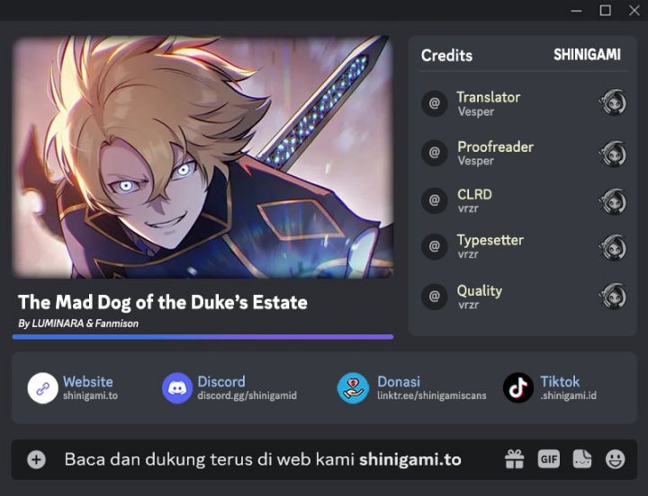 The Mad Dog Of The Duke’s Estate chapter 3