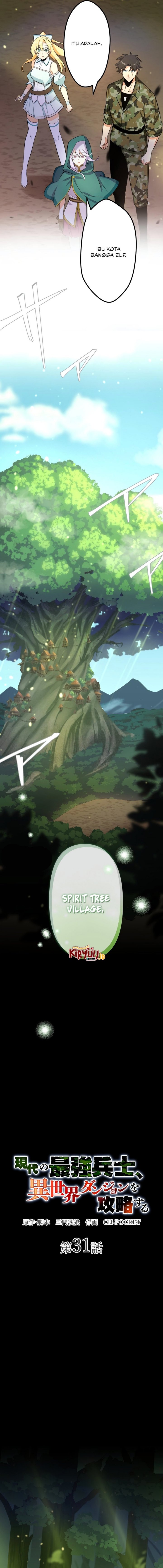 The Modern Era’s Strongest Soldier Conquers Another World’s Dungeon Chapter 31 Bahasa Indonesia