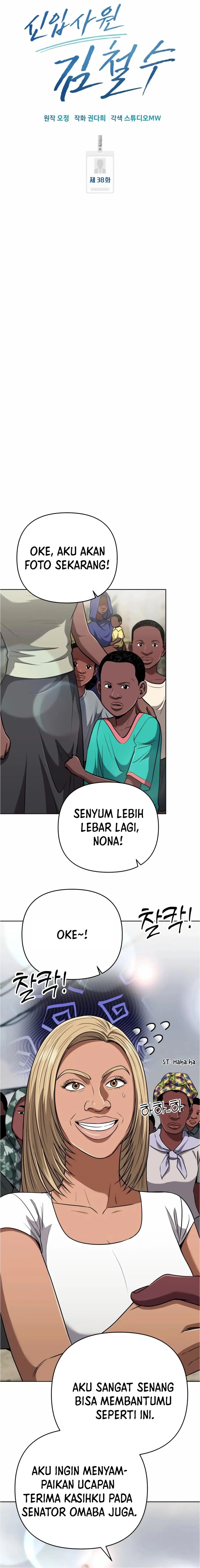 The New Employee Kim Chul-Soo Chapter 38 Bahasa Indonesia