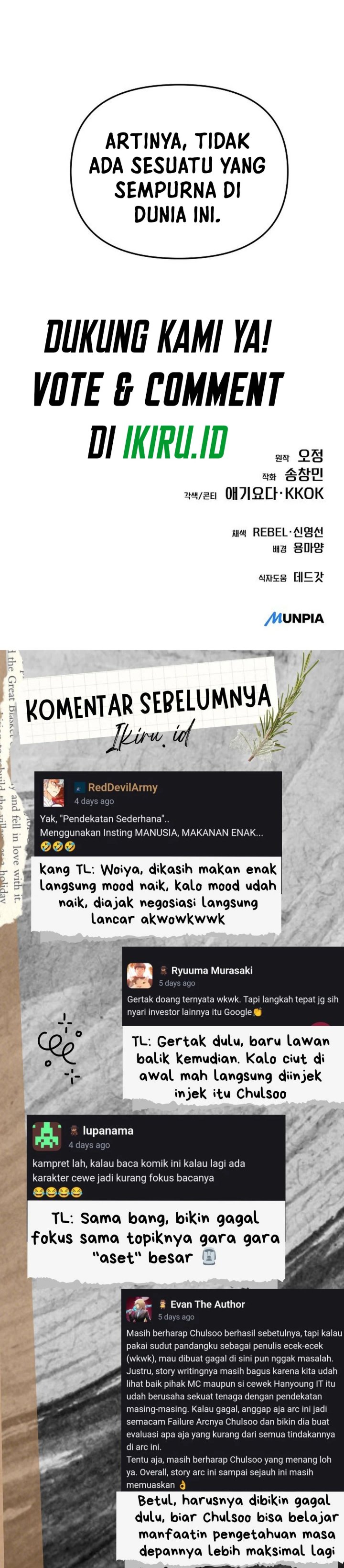 The New Employee Kim Chul-Soo Chapter 111 Bahasa Indonesia