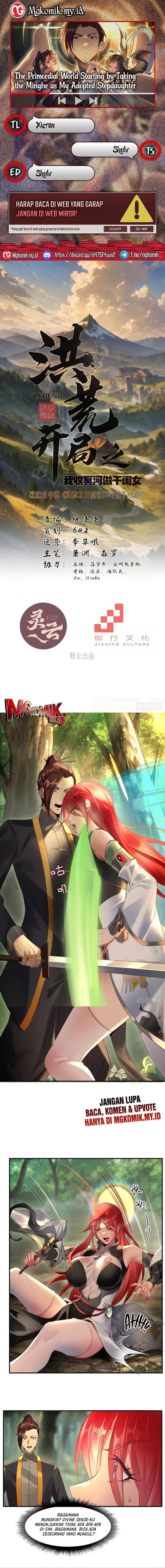 The Primordial World: Starting by Taking the Minghe as My Adopted Stepdaughter Chapter 14 Bahasa Indonesia