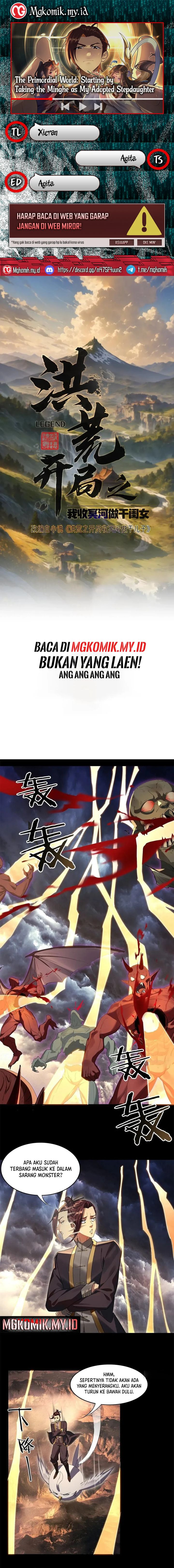 The Primordial World: Starting by Taking the Minghe as My Adopted Stepdaughter Chapter 27 Bahasa Indonesia