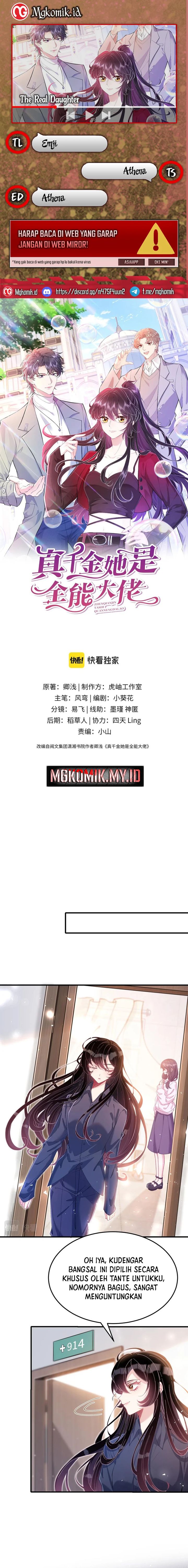 The Real Daughter, She Is an Almighty Boss Chapter 02 Bahasa Indonesia