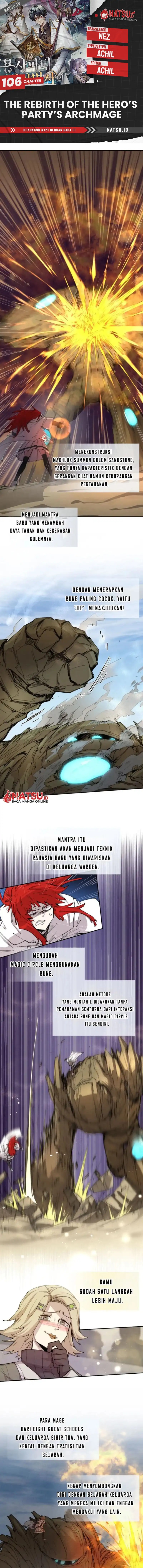 The Rebirth of the Hero’s Party’s Archmage chapter 106