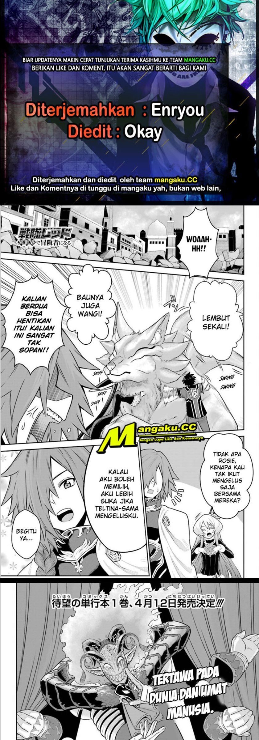 The Red Ranger Becomes an Adventurer in Another World chapter 6