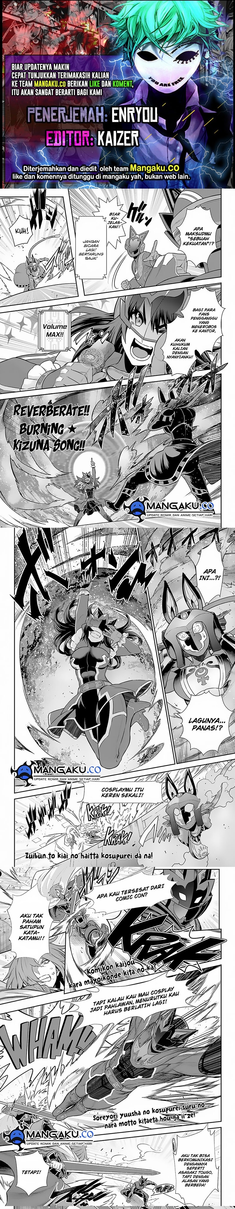 The Red Ranger Becomes an Adventurer in Another World Chapter 28.2 Bahasa Indonesia