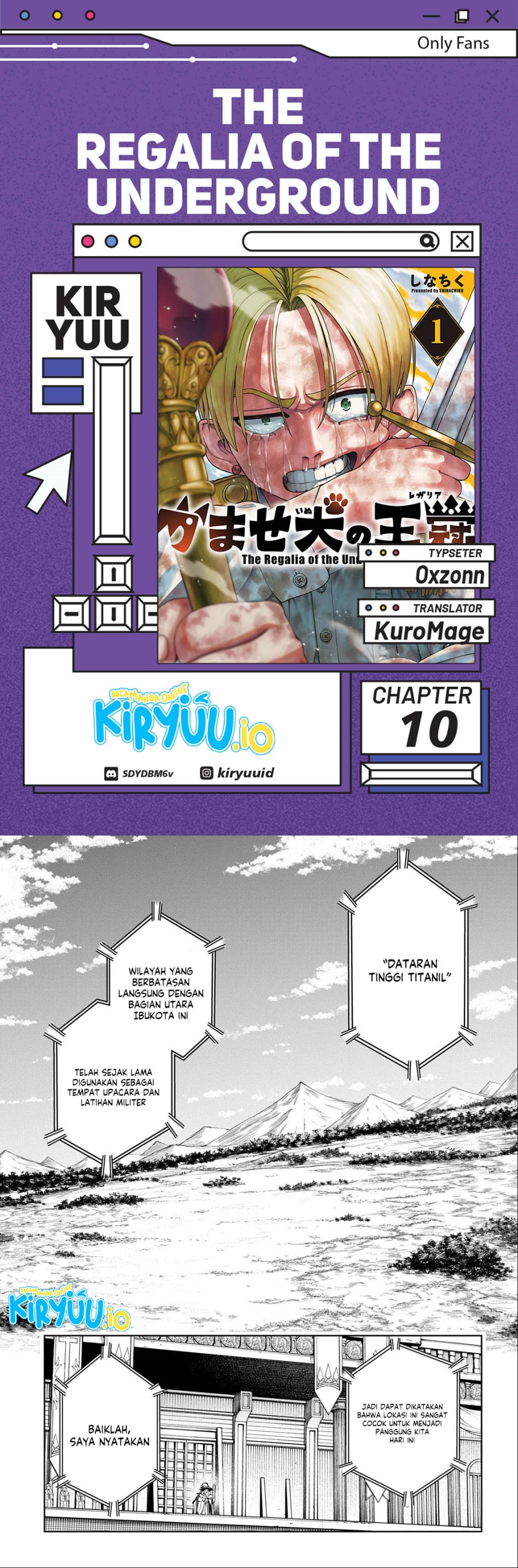 The Regalia of the Underdog Chapter 10 Bahasa Indonesia