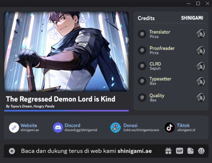 The Regressed Demon Lord Is Kind chapter 3