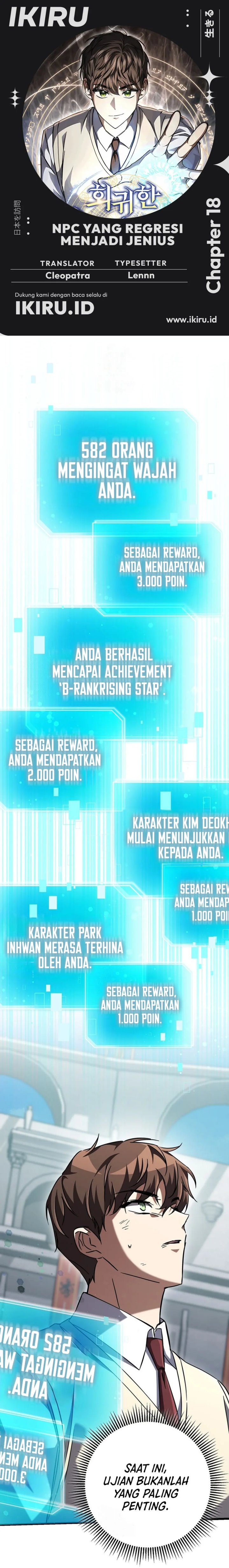 The Regressed Extra Becomes a Genius Chapter 18 Bahasa Indonesia