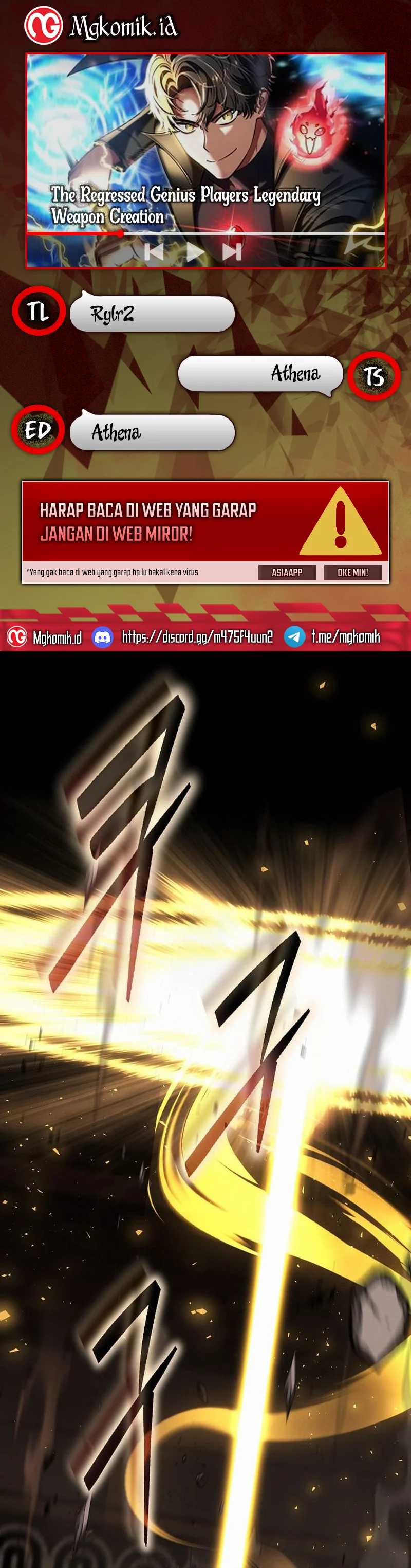 The Regressed Genius Player’s Legendary Weapon Creation Chapter 30 Bahasa Indonesia