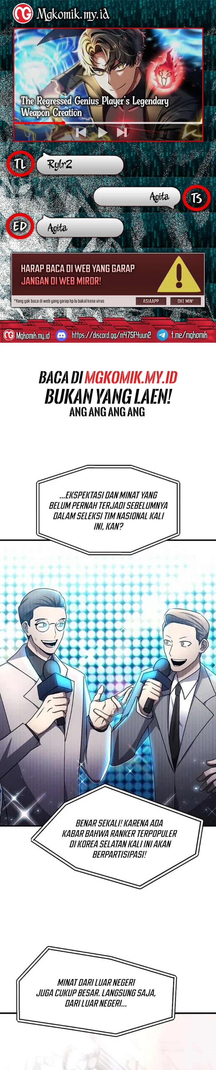 The Regressed Genius Player’s Legendary Weapon Creation Chapter 39 Bahasa Indonesia