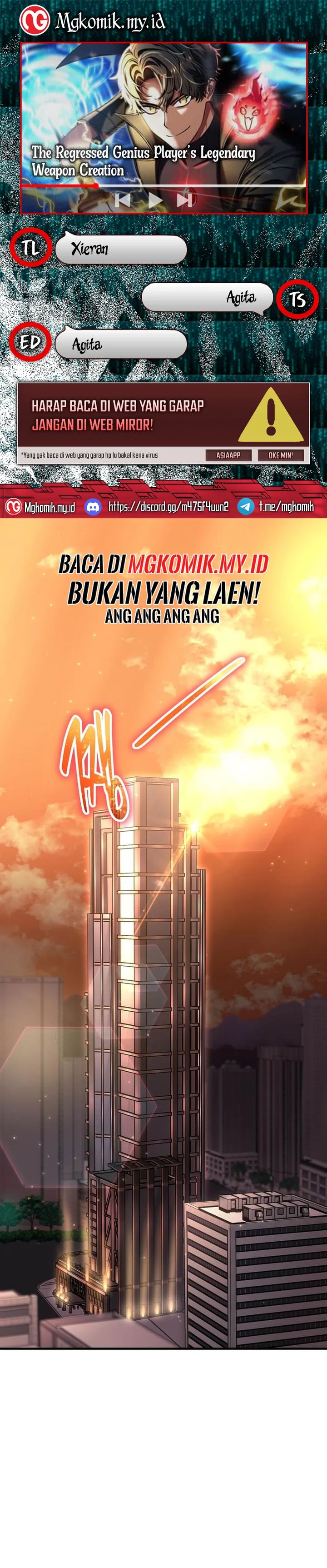 The Regressed Genius Player’s Legendary Weapon Creation Chapter 45 Bahasa Indonesia