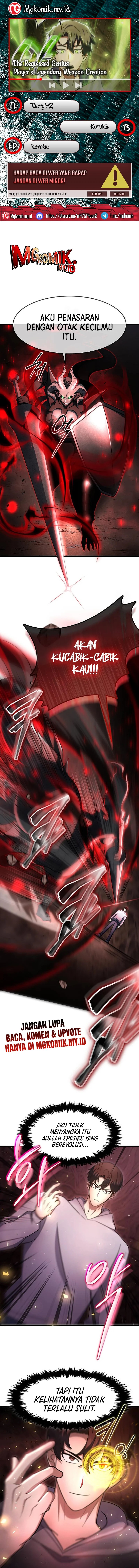 The Regressed Genius Player’s Legendary Weapon Creation chapter 58