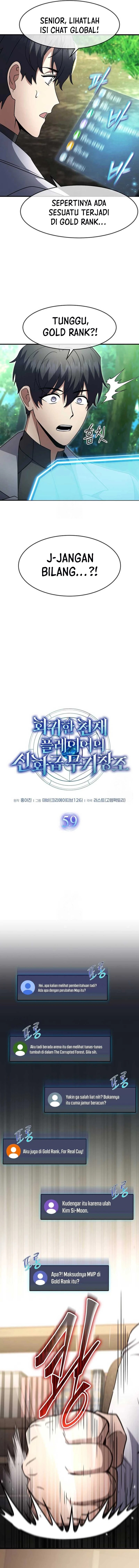 The Regressed Genius Player’s Legendary Weapon Creation chapter 59