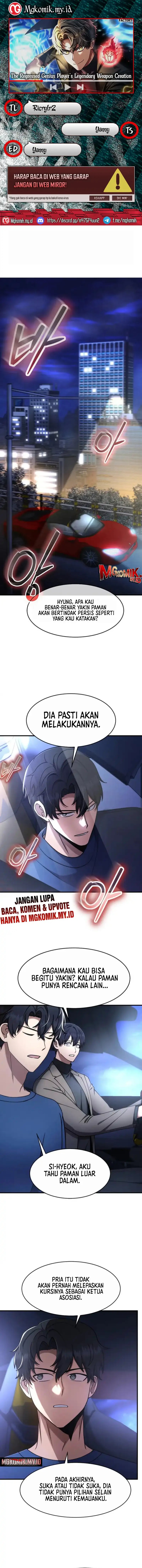 The Regressed Genius Player’s Legendary Weapon Creation Chapter 66 Bahasa Indonesia