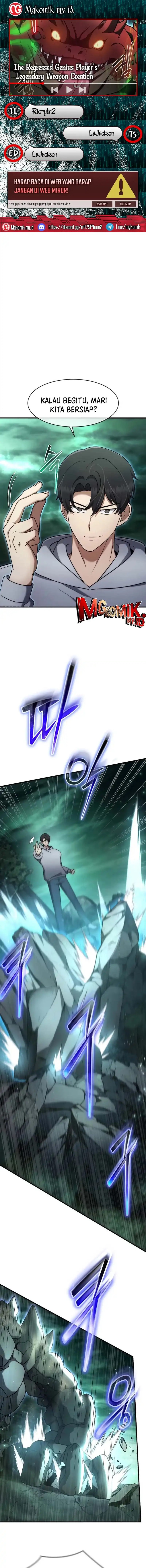 The Regressed Genius Player’s Legendary Weapon Creation Chapter 68 Bahasa Indonesia