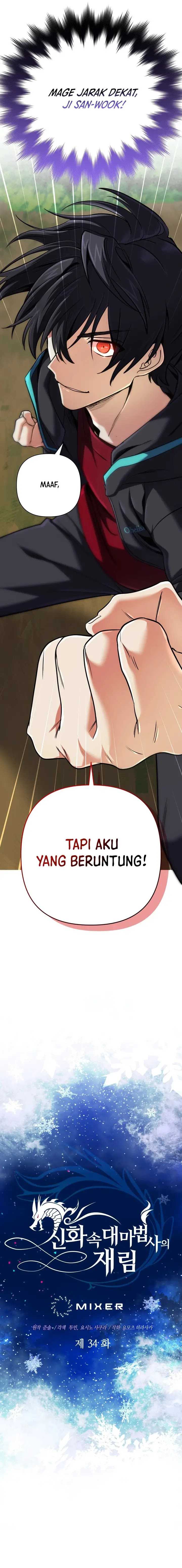 The Return of the Mythical Archmage Chapter 34 Bahasa Indonesia