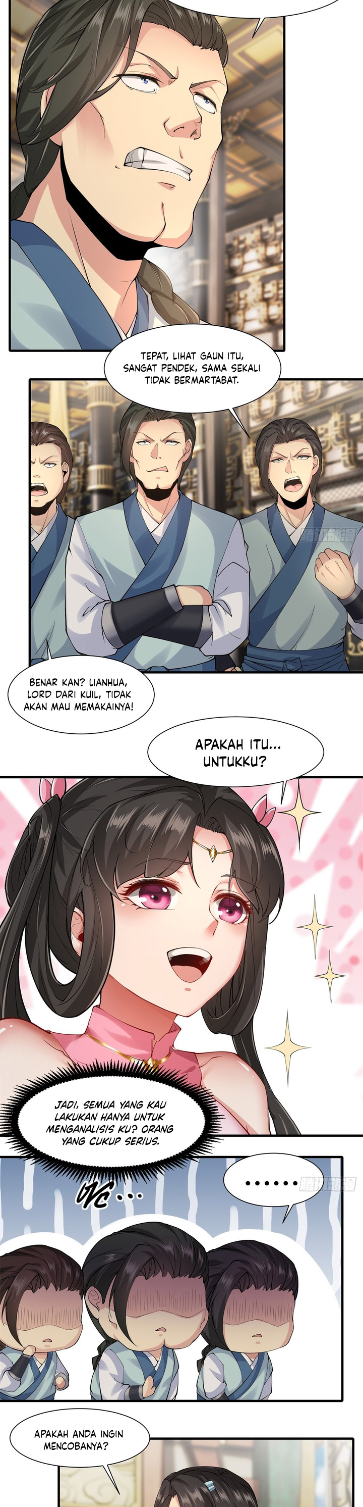 The Start of a Stunning and Feisty Master: A System with Ten Pounds of Rebellion Chapter 20 Bahasa Indonesia