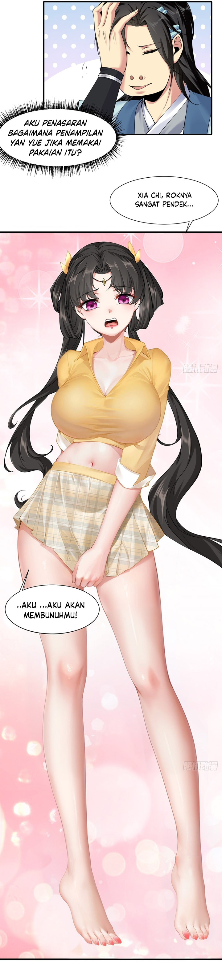 The Start of a Stunning and Feisty Master: A System with Ten Pounds of Rebellion Chapter 20 Bahasa Indonesia