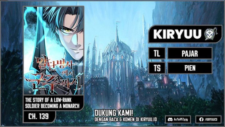 The Story of a Low-Rank Soldier Becoming a Monarch Chapter 139 Bahasa Indonesia