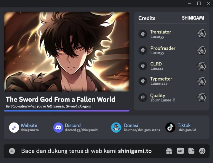 The Sword God From A Fallen World chapter 24