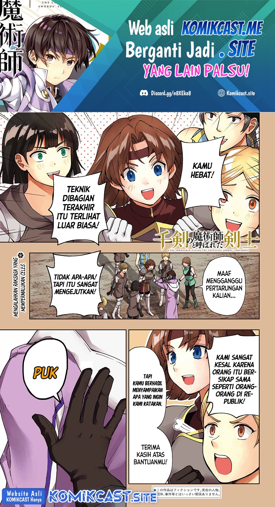 The Swordsman Called the Countless Swords Sorcerer Chapter 38 Bahasa Indonesia