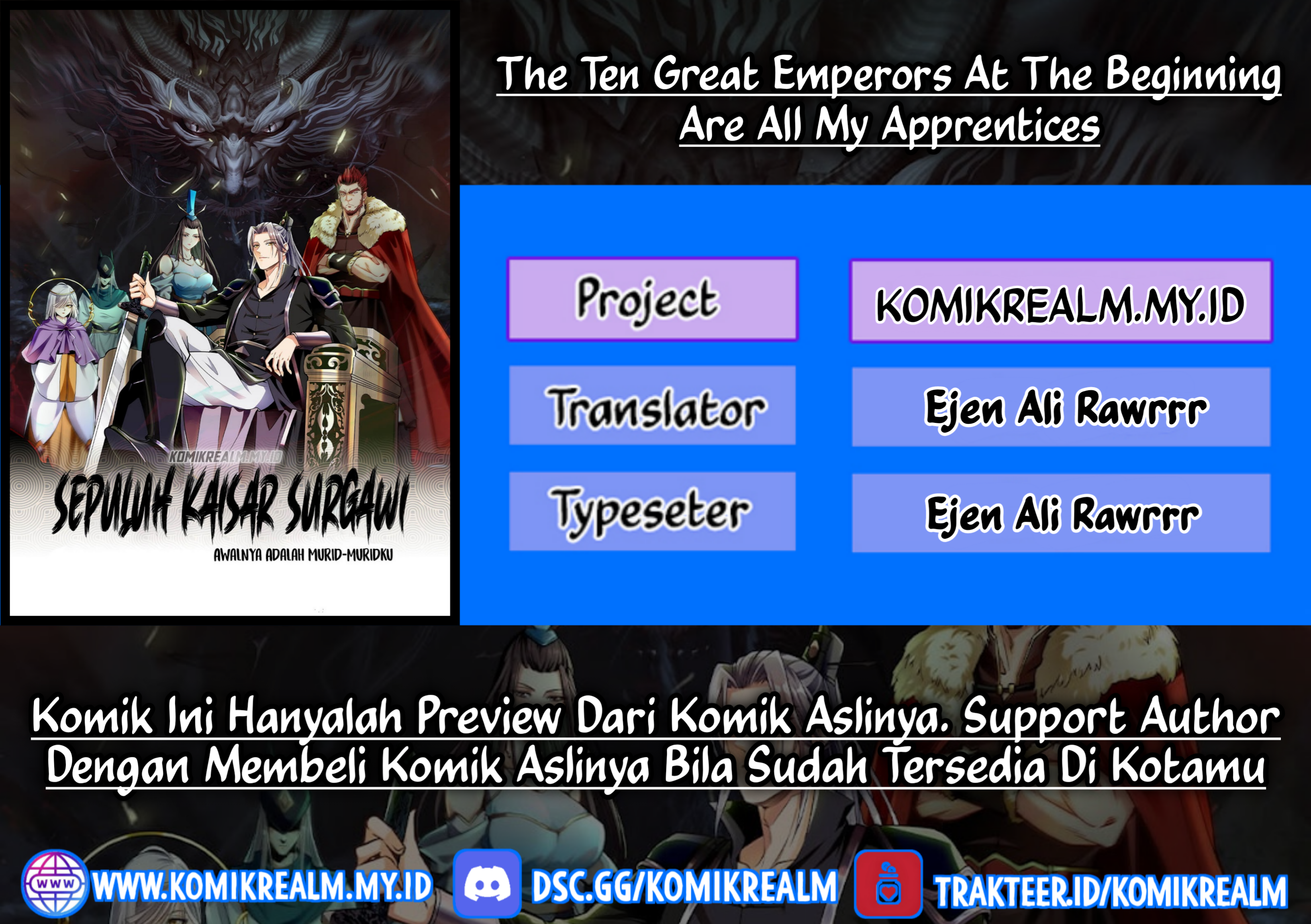 The Ten Great Emperors Are All My Disciples Chapter 19 Bahasa Indonesia