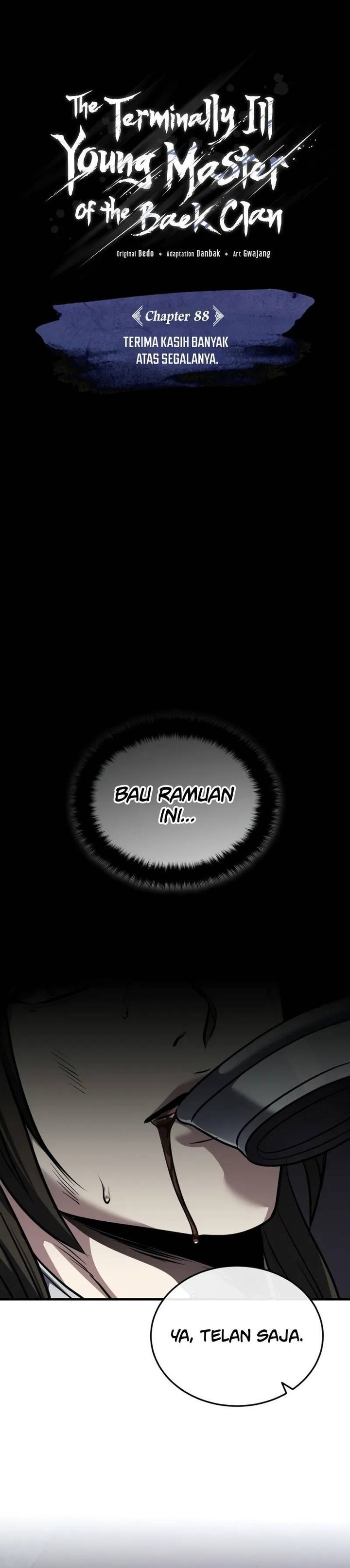 The Terminally Ill Young Master of the Baek Clan Chapter 88 Bahasa Indonesia