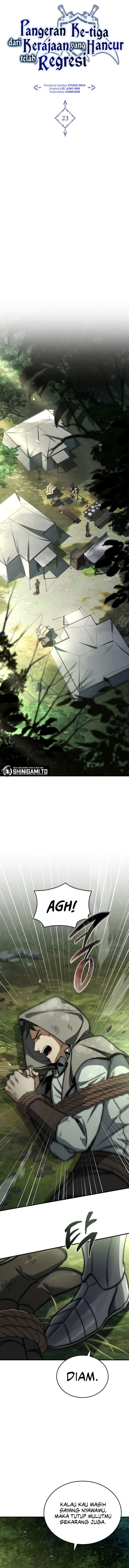 The Third Prince Of The Fallen Kingdom has Regressed Chapter 23 Bahasa Indonesia