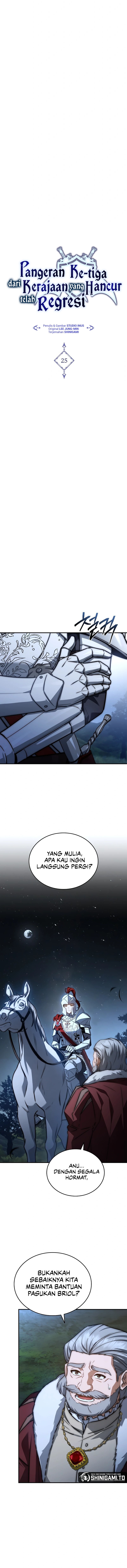 The Third Prince Of The Fallen Kingdom has Regressed Chapter 25 Bahasa Indonesia