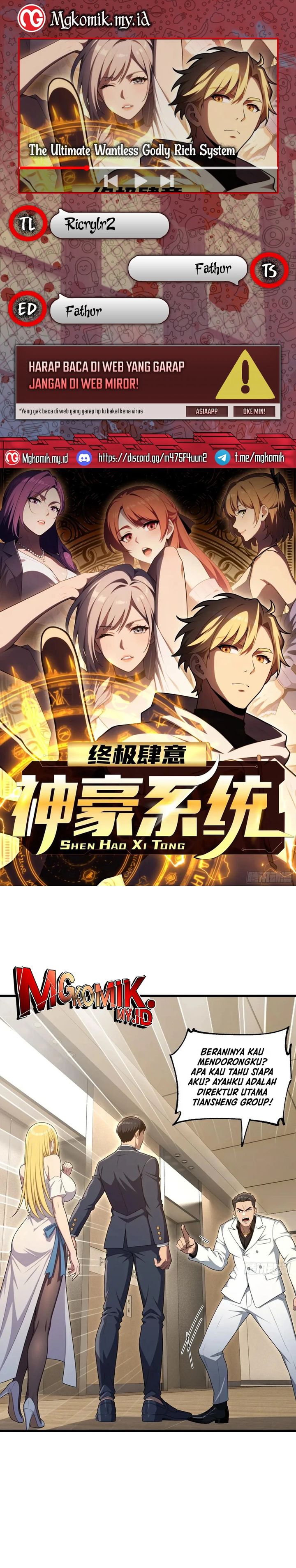 The Ultimate Wantless Godly Rich System chapter 56