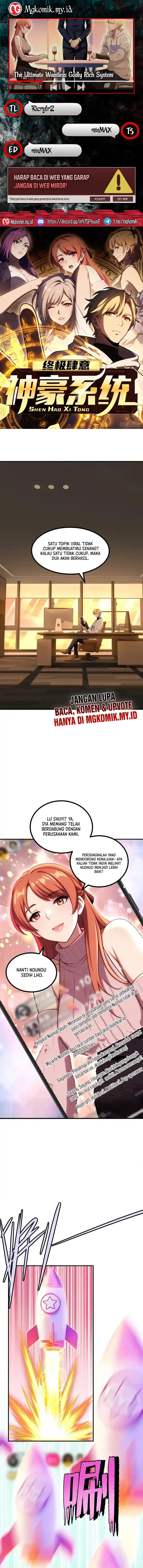 The Ultimate Wantless Godly Rich System Chapter 75 Bahasa Indonesia