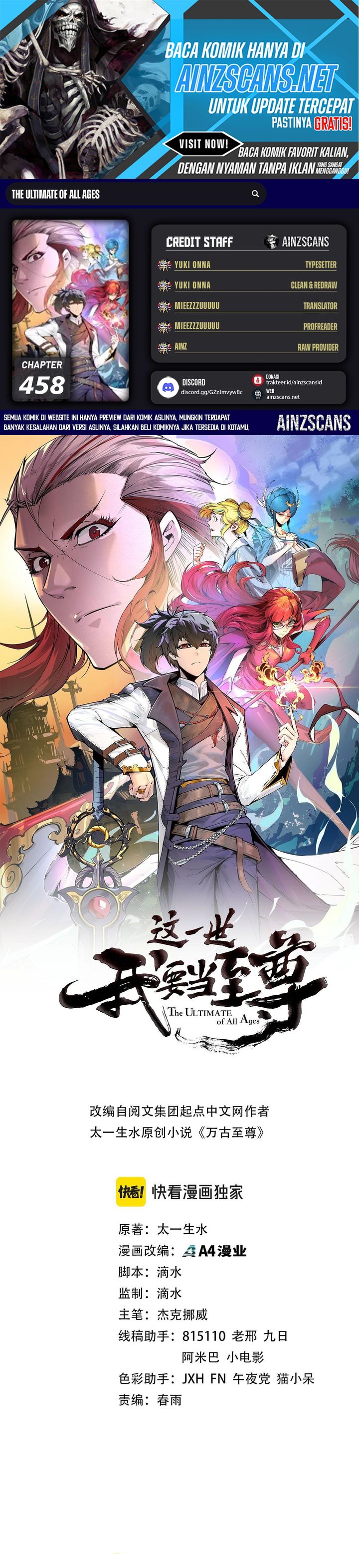 The Ultimate of All Ages Chapter 458 Bahasa Indonesia