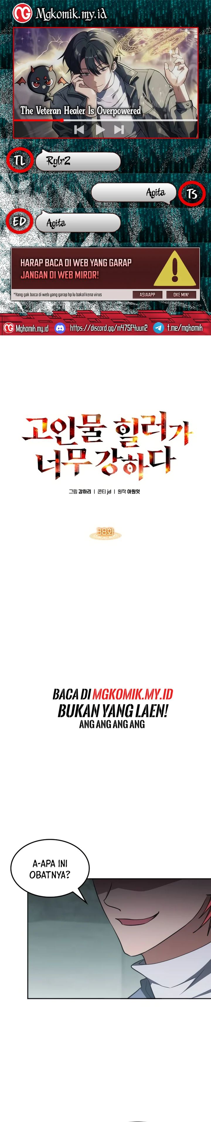 The Veteran Healer Is Overpowered Chapter 38 Bahasa Indonesia