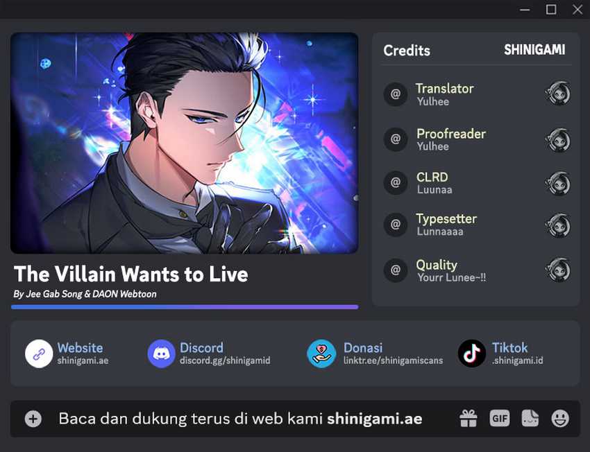 The Villain Wants To Live Chapter 10 Bahasa Indonesia