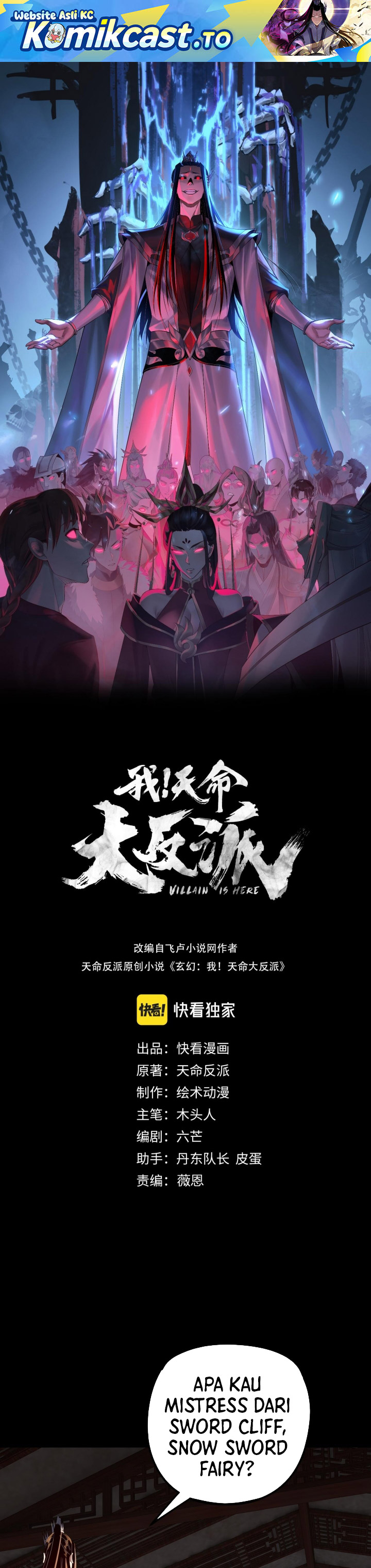 The Villain of Destiny Chapter 294 Bahasa Indonesia